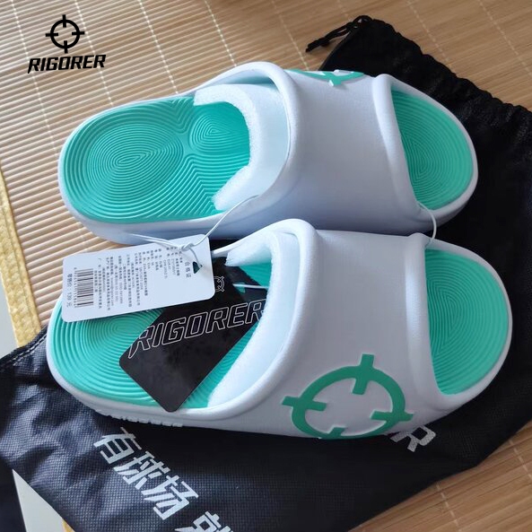 Rigorer สไลด์สําหรับผู้ชายและผู้หญิง Flip Flops รองเท้าแตะกีฬา Unisex Super Soft รองเท้าแตะลําลองกันน้ํากันลื่น