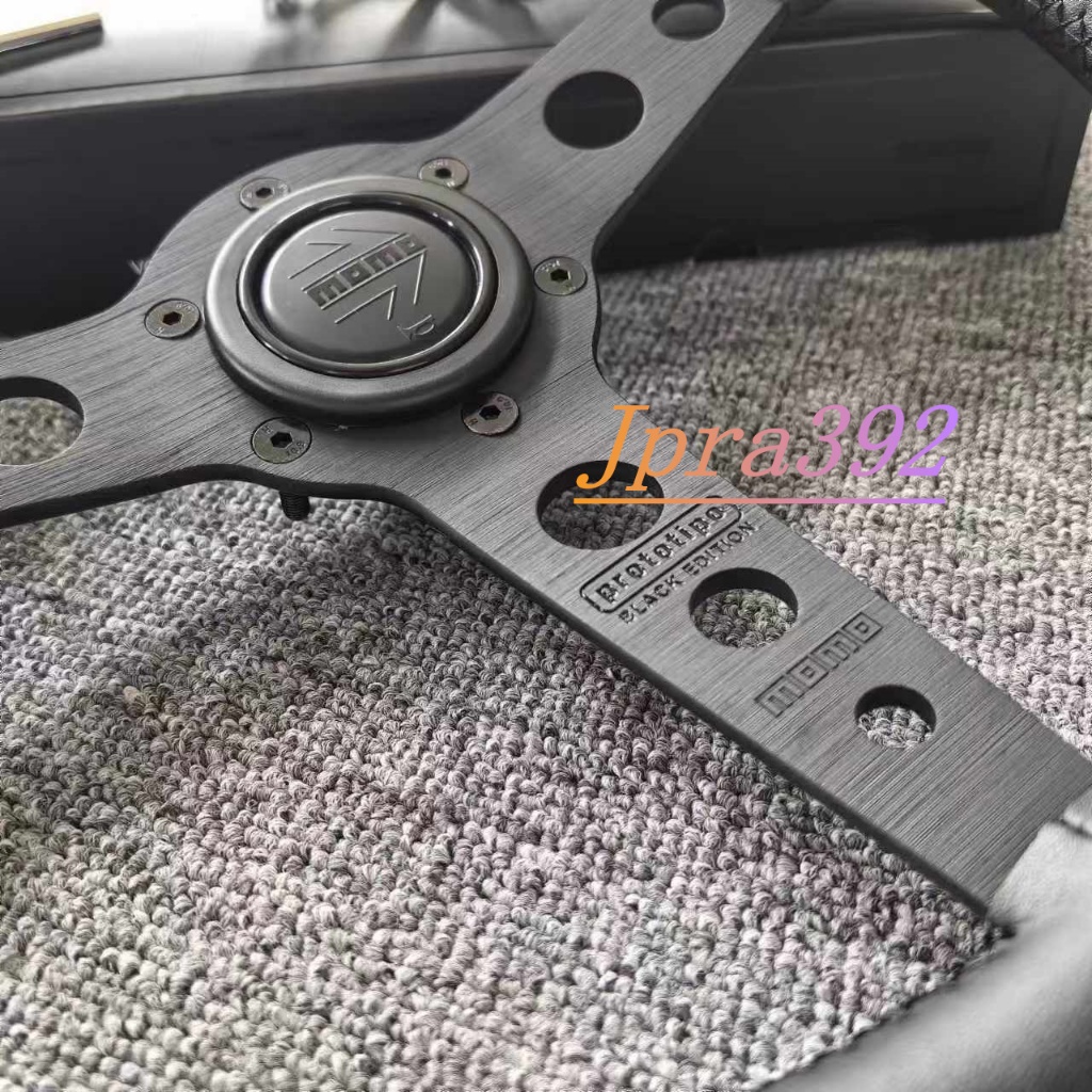 พวงมาลัย MOMO Prototipo ขนาด 14 นิ้ว พวงมาลัย MOMO หนังสีดํา - รูปที่ 4