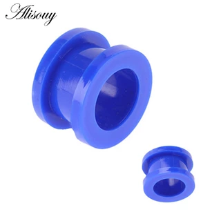 Alisouy 2 ชิ้นอะคริลิคที่มีสีสันหู Plug และอุโมงค์ผู้ชายผู้หญิงสีขาวใสหูวัดหู Expander Stercher เจาะเครื่องประดับ 2-16 มม.