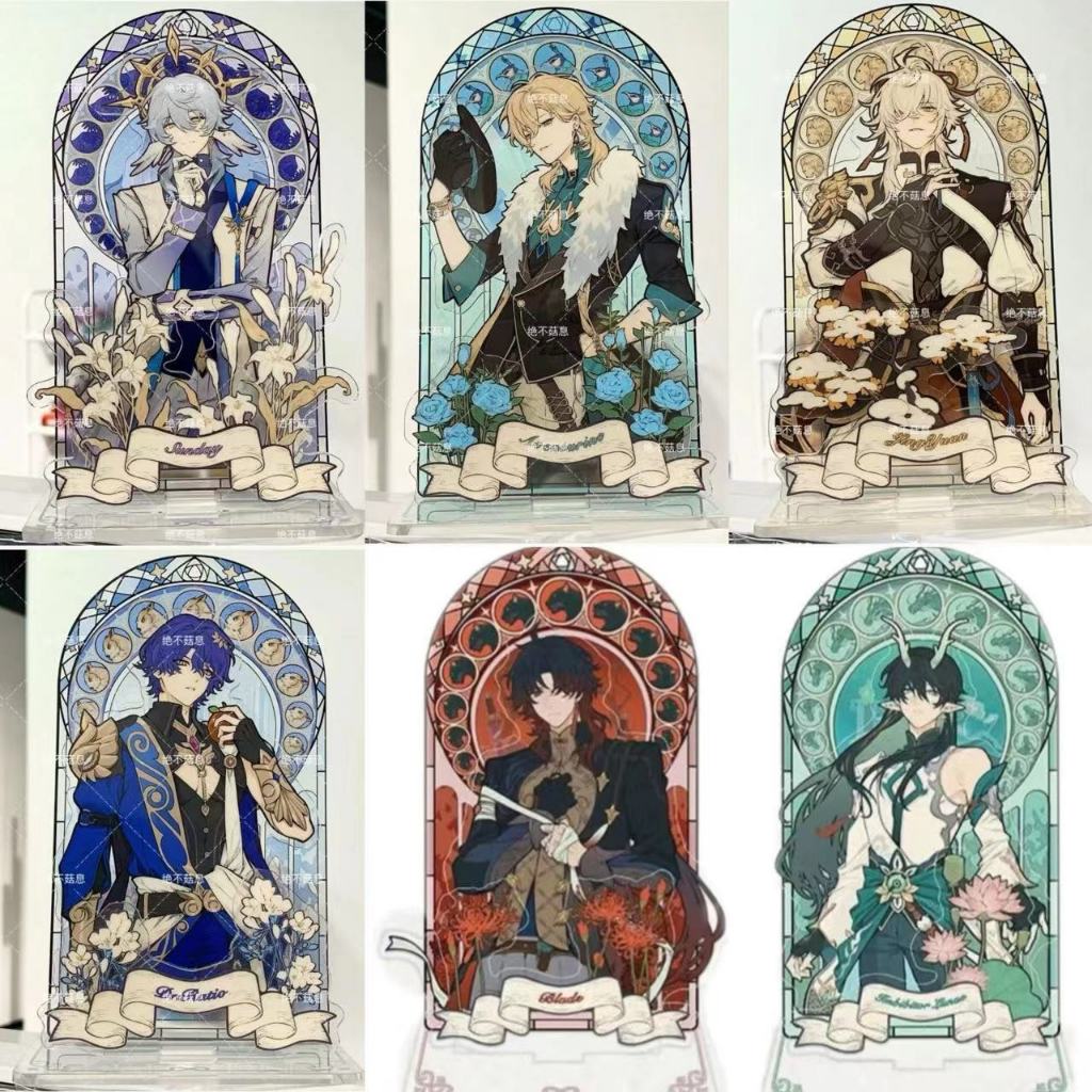 Honkai Star Rail อะคริลิคหน้าต่างสี Standee 10 ซม. เครื่องประดับ Aventurine Sunday Dr. ใบมีดอัตราส่วน FPH2
