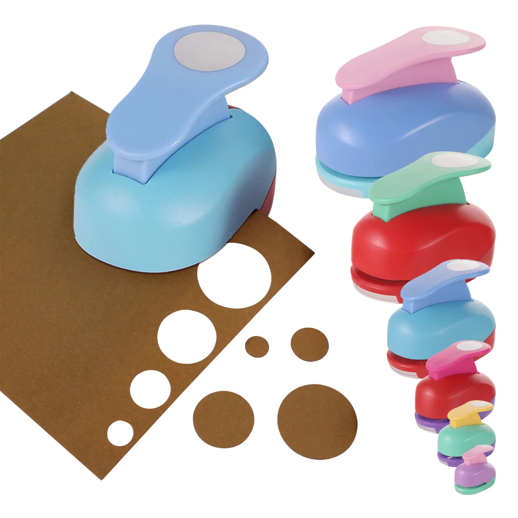 วงกลมหมัด 8/16/25/38/50 มม.DIY ลายนูน Punches Scrapbooking เครื่องตัดกระดาษสี Craft Hole Punch Rounder เครื่องตัด