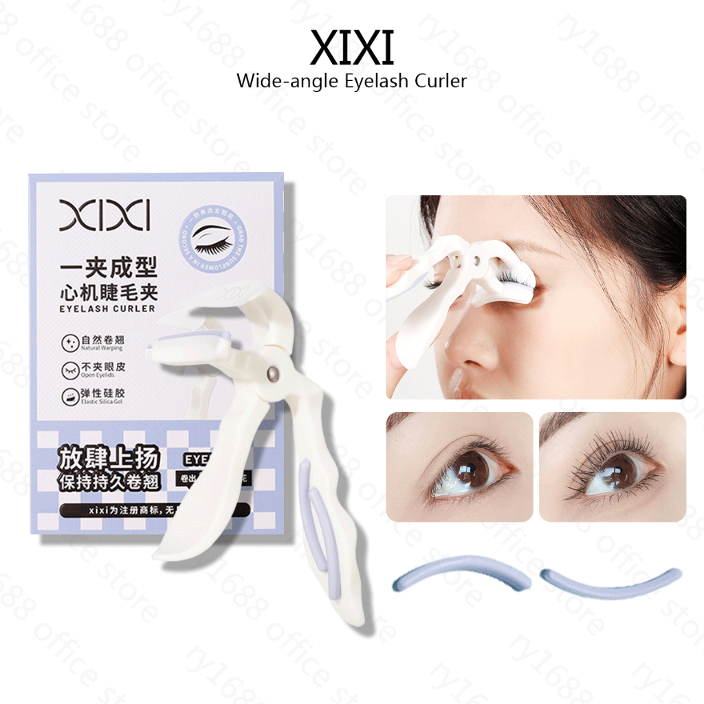 ที่ดัดขนตามุมกว้าง XIXI 2 สีขนตาดัดผมยาวนานใช้งานง่ายขยายตา Lash Curler เครื่องมือ GJ-174