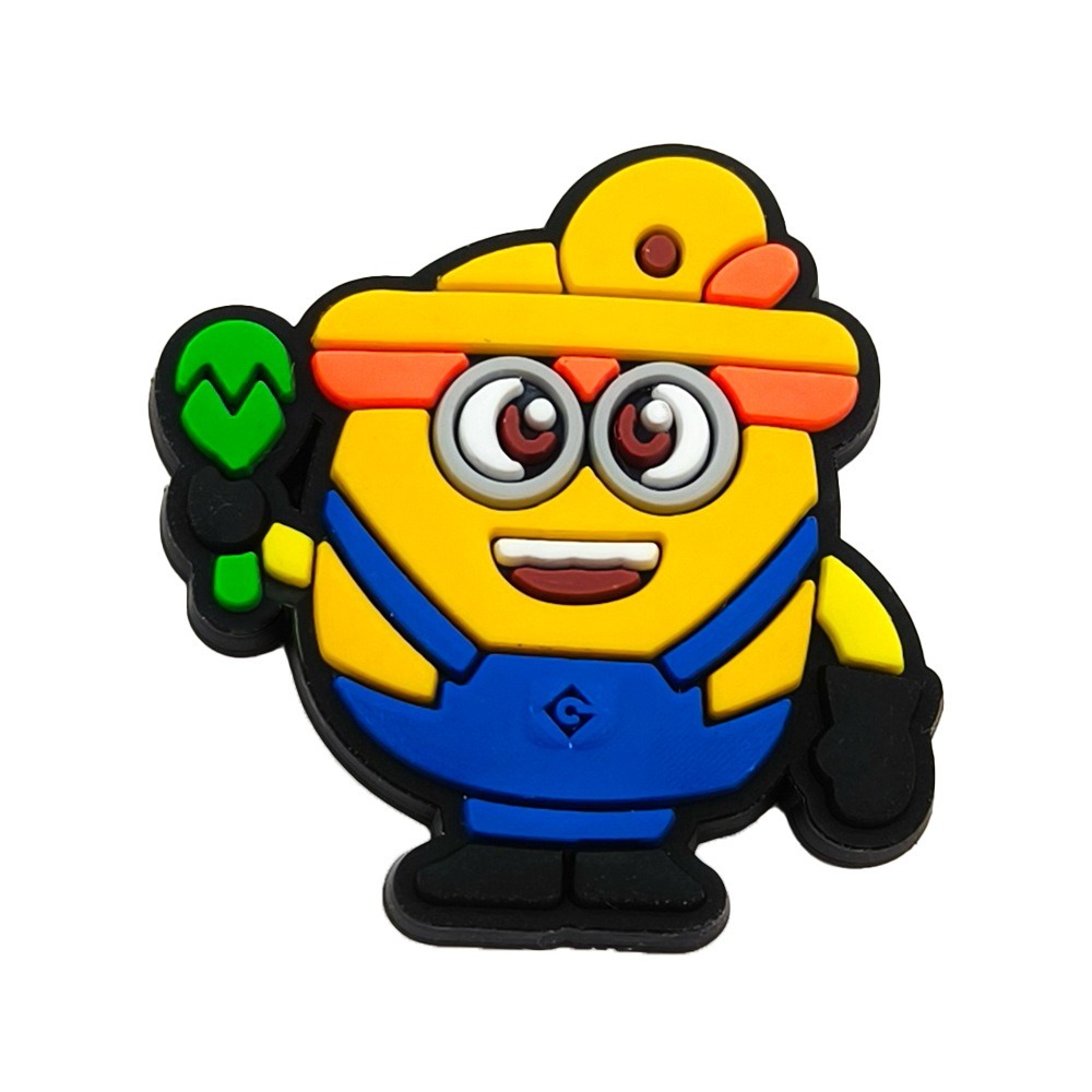 ร้อน 1pcs การ์ตูน Minions crocs Charms สีเหลือง jibbitz DIY อุดตันรองเท้า Aceessories Fit รองเท้าแตะ pin รองเท้าแตะตกแต่งเด็กของขวัญ