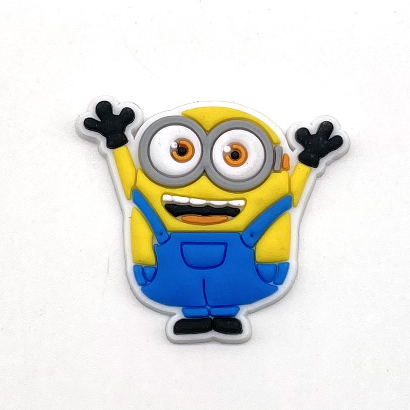 ร้อน 1pcs การ์ตูน Minions crocs Charms สีเหลือง jibbitz DIY อุดตันรองเท้า Aceessories Fit รองเท้าแตะ pin รองเท้าแตะตกแต่งเด็กของขวัญ