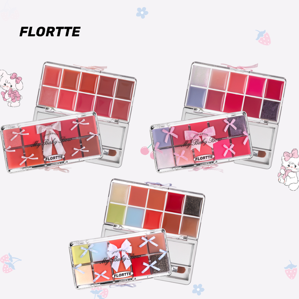 Flortte Peng Princess Jelly Lip Gloss Palette