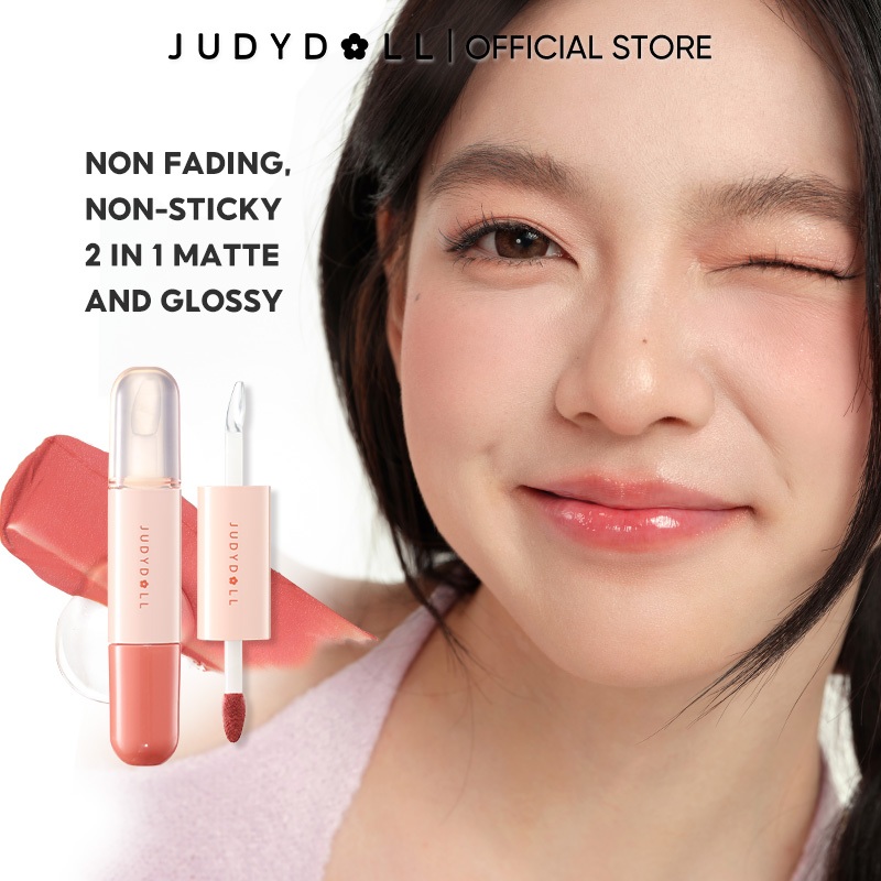 Judydoll 'Hawthorn Candy' Dual Lip Glaze ลิปกลอส จูดี ้ ดอล 'ฮอว ์ ธอร ์ นแคนดี ้ ' ลิปเคลือบคู ่ 7g