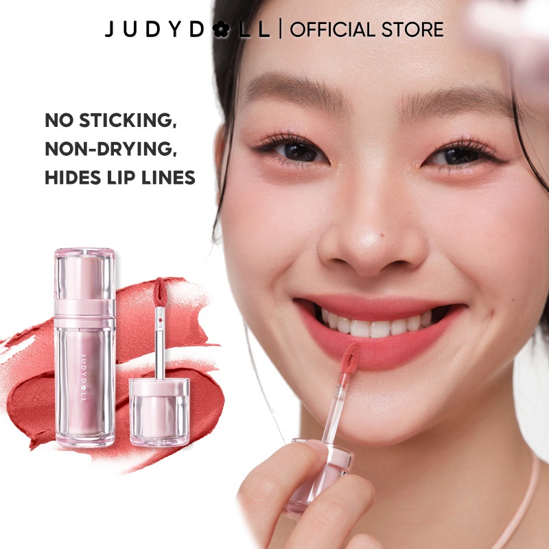 Judydoll Little Magnet Clay ลิปสติก ลิปกลอส เนื้อกํามะหยี่ เนื้อแมตต์ นิ่ม น้ําหนักเบา ลิปสติก