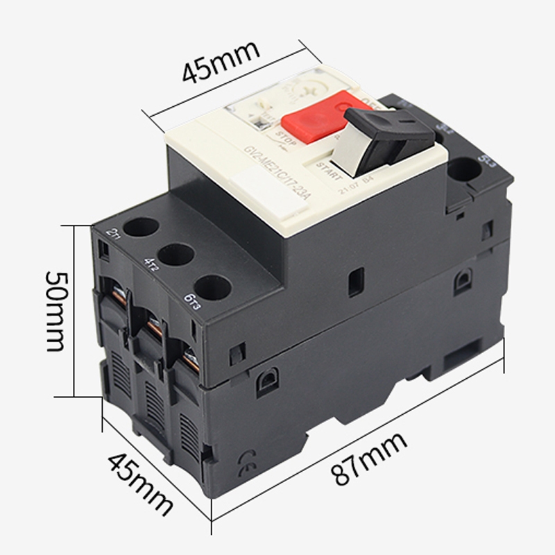 เบรกเกอร์ป้องกันมอเตอร์ 3P Thermal Magnetic Type เบรกเกอร์มอเตอร์ MPCB Circuit Breaker Push Button - รูปที่ 5
