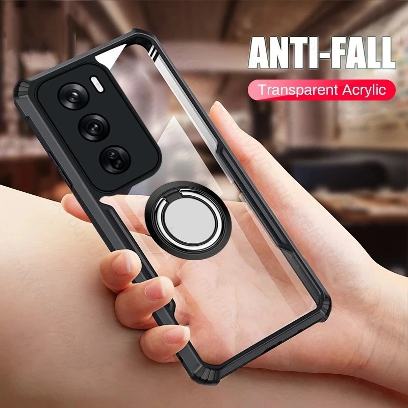 อะคริลิคใสกลับสําหรับ OPPO Reno 12 11 10 9 8 7 6 5 4 3 Pro 12f 12fs 11F 8T 8Z 7Z 6Z 7SE กรณีแม่เหล็ก