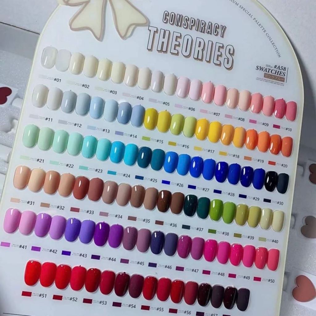 พร้อมส่ง MACARON เซ็ตสีเจลมาการอง 58สี โทนสีพื้น หลากหลาย สีขวดน่ารัดมาก แถมฟรี เบส+ท็อป และชาร์ตสี