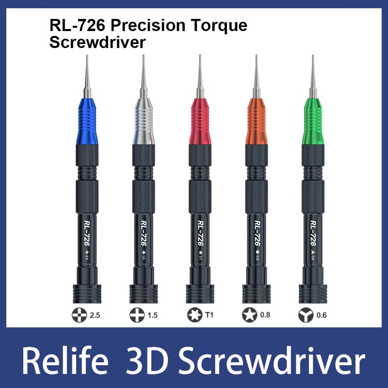 Relife RL-726 3D แรงบิด Precision ไขควง 3D S2 ไขควงเหล็กบิต Anti-slip Handle สําหรับโทรศัพท์มือถือ D