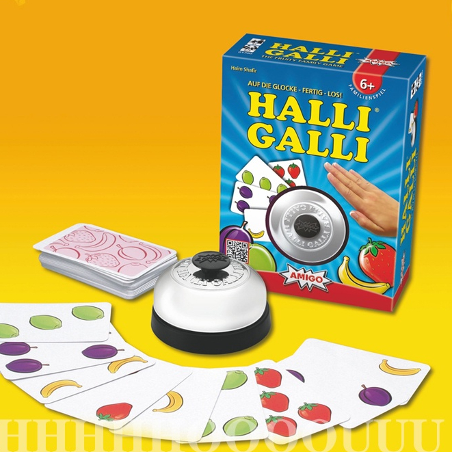 Board Game AMIGO Halli Galli  On The Bell ของเล่นสําหรับเด็กและครอบครัว