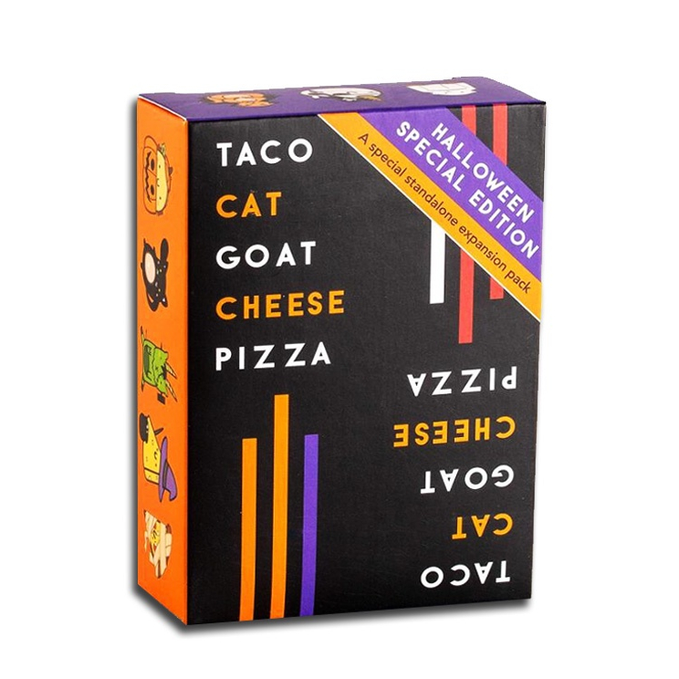 การ์ดเกม Taco Cat Goat Cheese Pizza สําหรับปาร์ตี้ฮาโลวีน