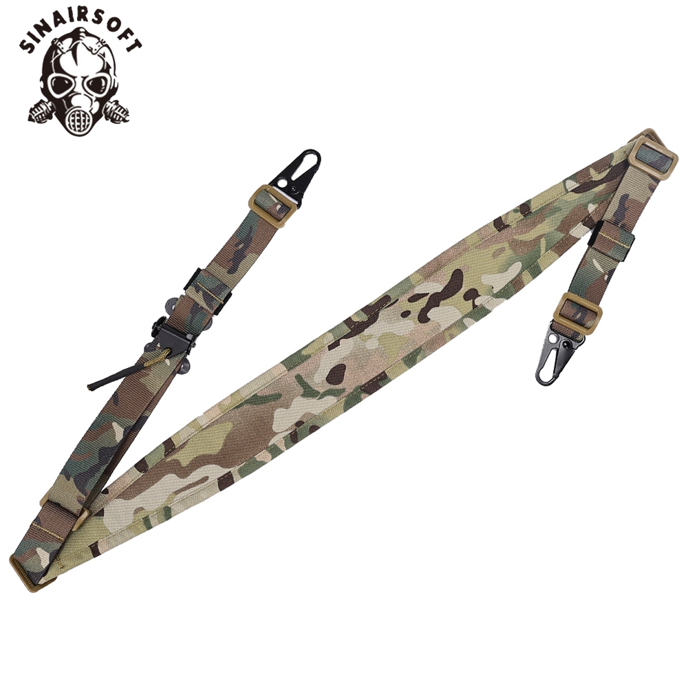 Sinairsoft Tactical MC Camouflage Two-Point Strap Outdoor Adjustable Quick Release Function Lanyard
