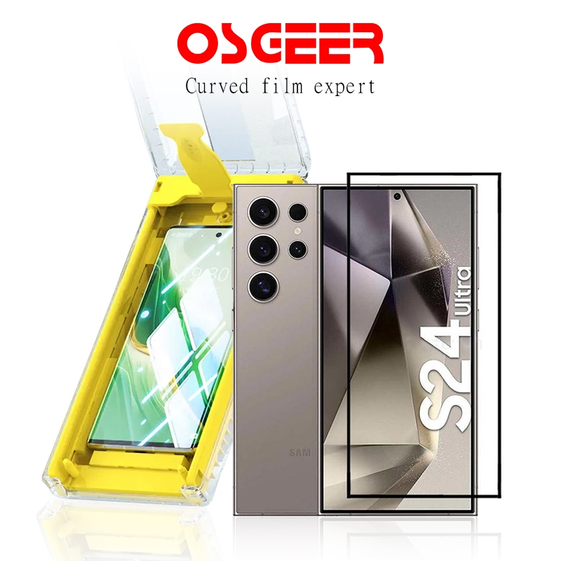 [OSGEER]ฟิล์มกันรอยหน้าจอสําหรับ Samsung Galaxy S26 Ultra S25 Ultra s24 Ultra s22 วัสดุนาโน รองรับปลดล็อคลายนิ้วมือ ป้องกันรอยขีดข่วน [ติดตั้งง่าย]