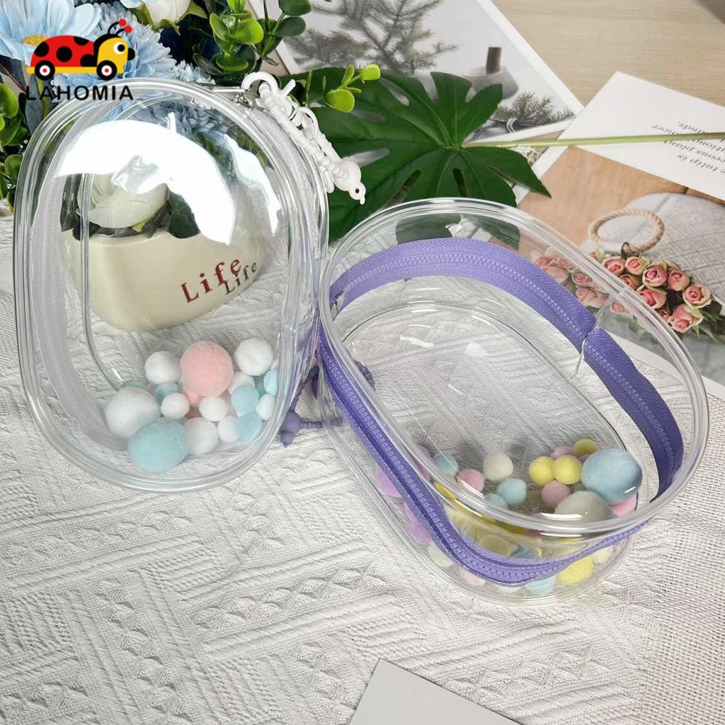 Lahomia Storage Case PVC Clear Doll Display Bag for Doll Collectors