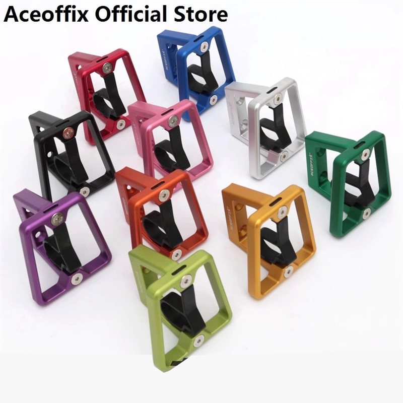 10 สีน้ําหนักเบาด้านหน้าตะกร้า Carrier Block สําหรับ brompton จักรยานพับ S กระเป๋าอลูมิเนียม CNC 65g