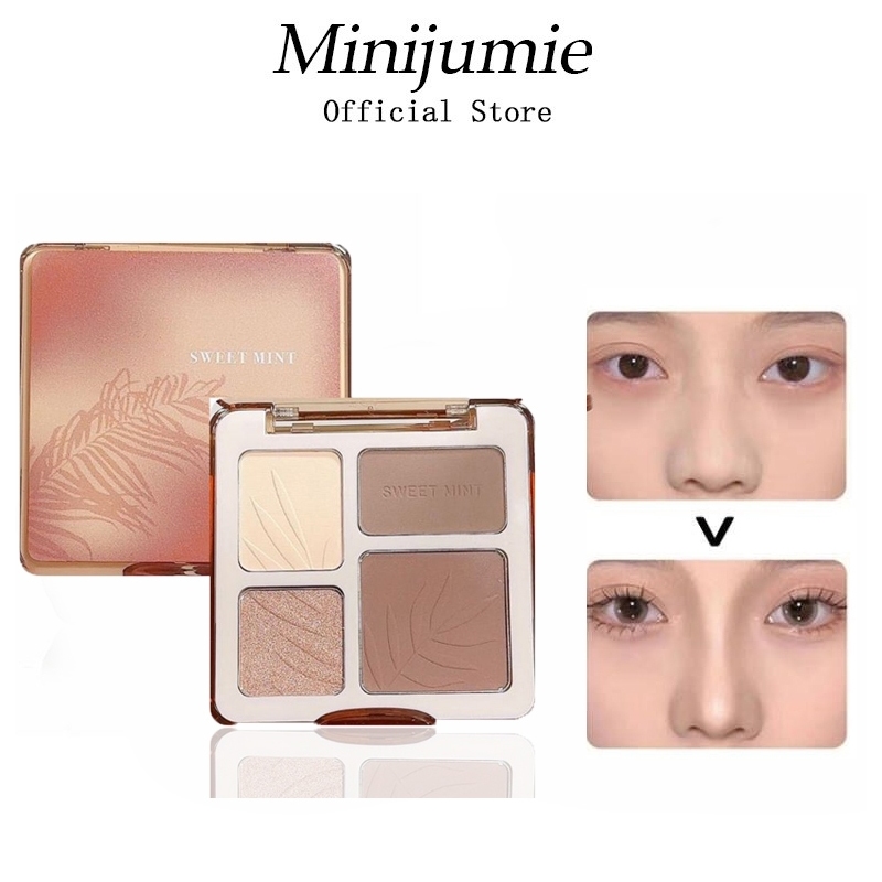 Minijumie❤️Sweet Mint❤️ พาเลทคอนทัวร์ ไฮไลท์จมูก เนื้อฝุ่น ติดทนนาน