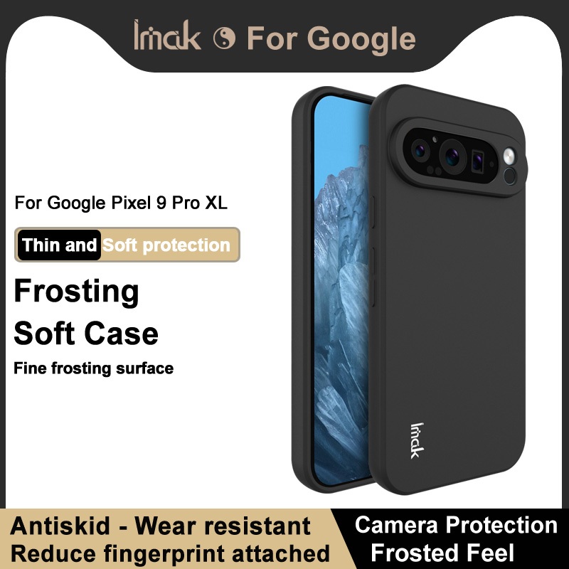 Case Soft Cover IMAK Google Pixel9 Pro XL Pixel 9 Pro XL Frosted Surface Soft Case Shock-proof Antis