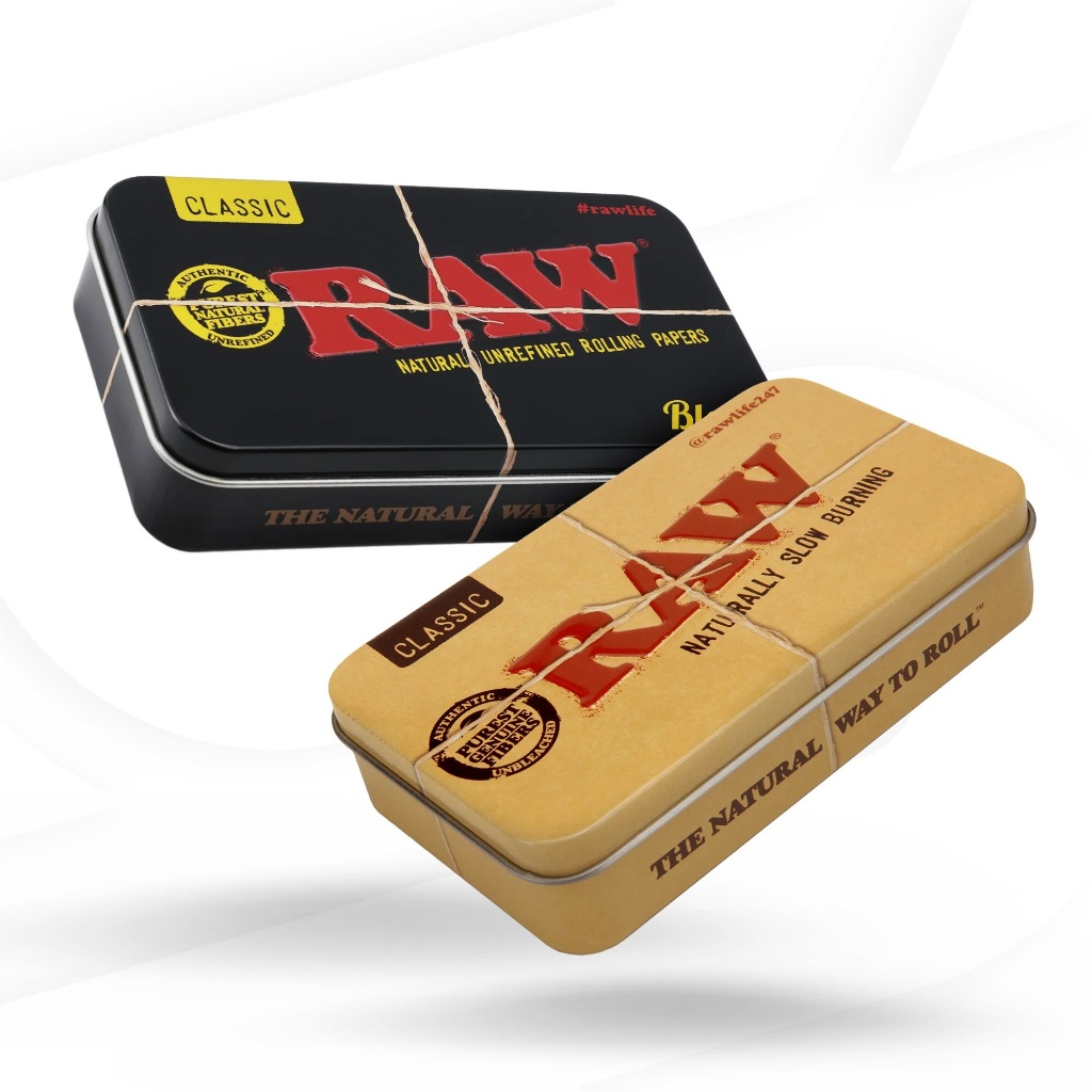 RAW กล่องเก็บดีบุกโลหะ กล่อง Stash กล่องดีบุก