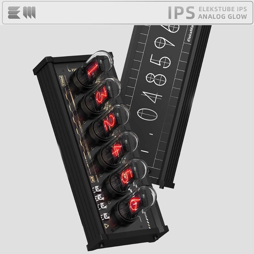 -LW- Em EleksMaker IPS นาฬิกาดิจิทัล RGB หน้าจอเรืองแสง IPS EM IPS สําหรับตกแต่งโต๊ะ