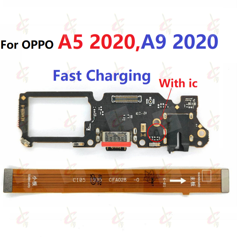 แพรตูดชาร์จ ตูดชาร์จ (Charging board) สําหรับ OPPO A5 2020 A9 2020 แพรต่อจอ (Board Flex)
