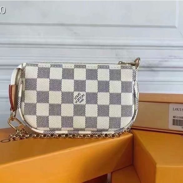 LOUIS VUITTON  พร้อมกล่อง  ระดับไฮเอนด์แท้ หลุยส์ วิตตอง บูติกผู้หญิงมินิโซ่กระเป๋าสะพายข้างแฟชั่นคล