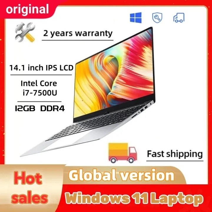 2024 New Laptop with Windows 11 14.1 -inch computer, Intel Core i7, 12GB, DDR4, 1TB, 2TB, SSD, Noteb