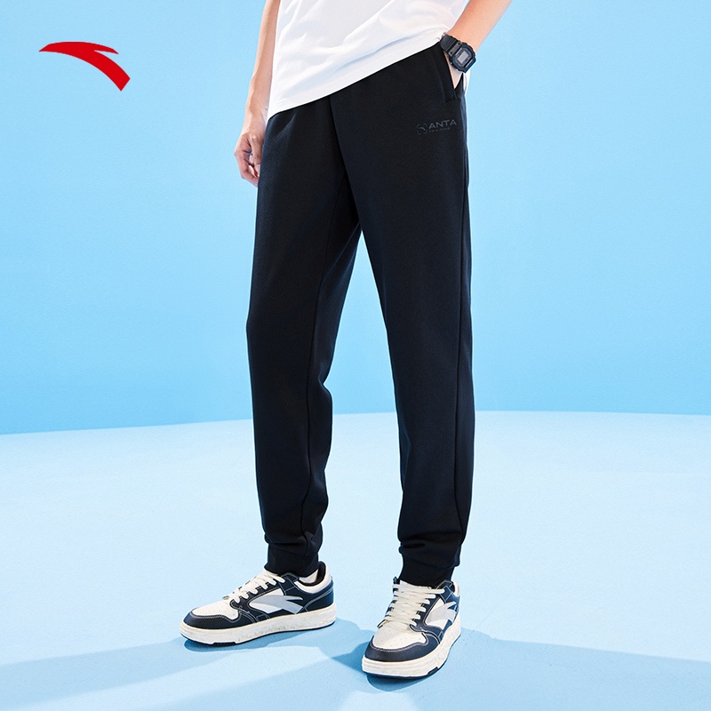 ANTA กางเกงกีฬาผู้ชาย Breathable Moisture-Absorbing กางเกงกีฬาถัก 952357303