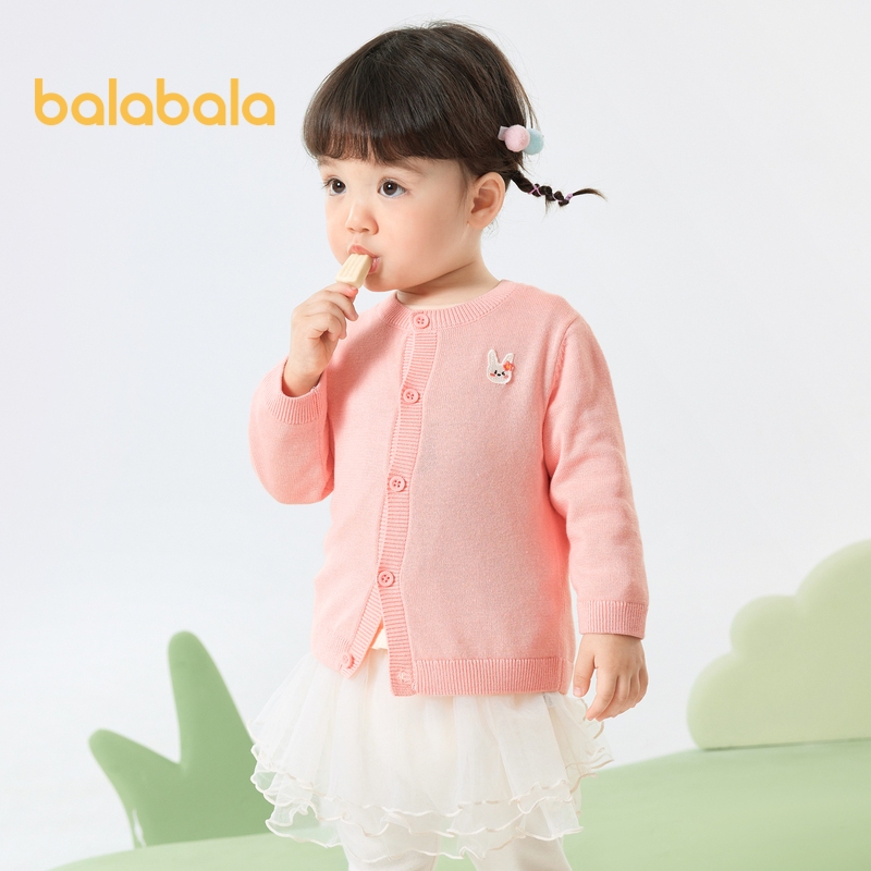 Balabala Baby เสื้อคาร์ดิแกนแขนยาวกันหนาวสำหรับเด็กเล็ก