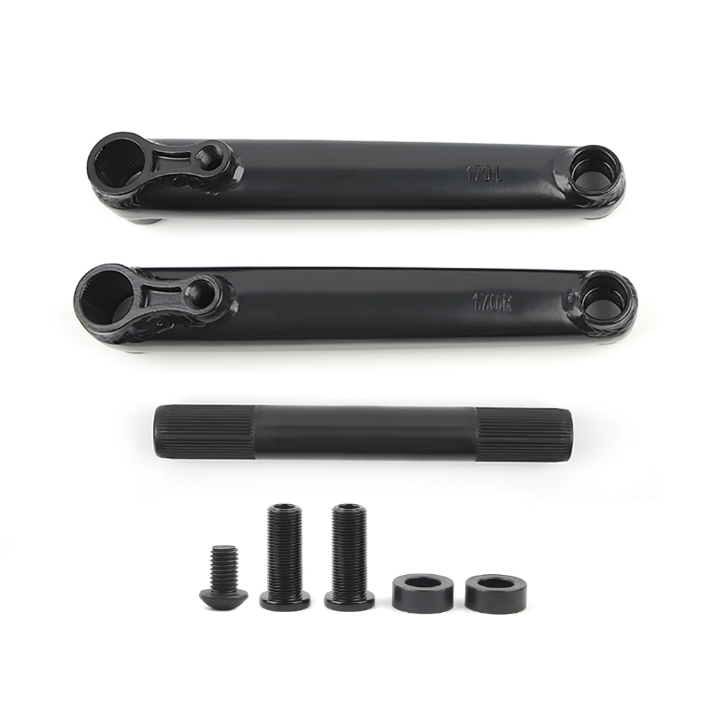 Polso BMX Crank Arm 170 มม.48T Chromly Silver Crank Fit Mid BB/ Euro BB/ สเปน BB/ อเมริกัน BB