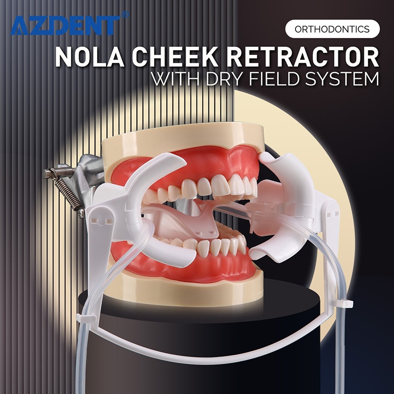 Nola Lip Cheek ปรับทันตกรรม Retractor ระบบนาข้าวแห้งปากทันตกรรมพร้อมเครื่องช่วยหายใจน้ําลาย Autoclave จัดฟัน 50 ชิ้น