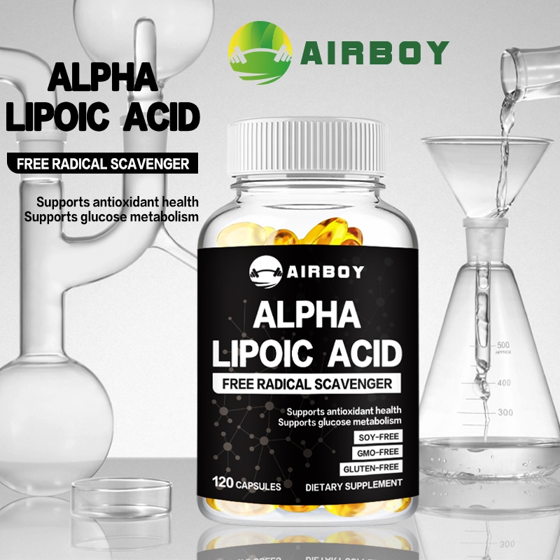 [ขายร้อน] Alpha-lipoic Acid 600mg, แคปซูลมังสวิรัติ, 30/60/120 แคปซูล