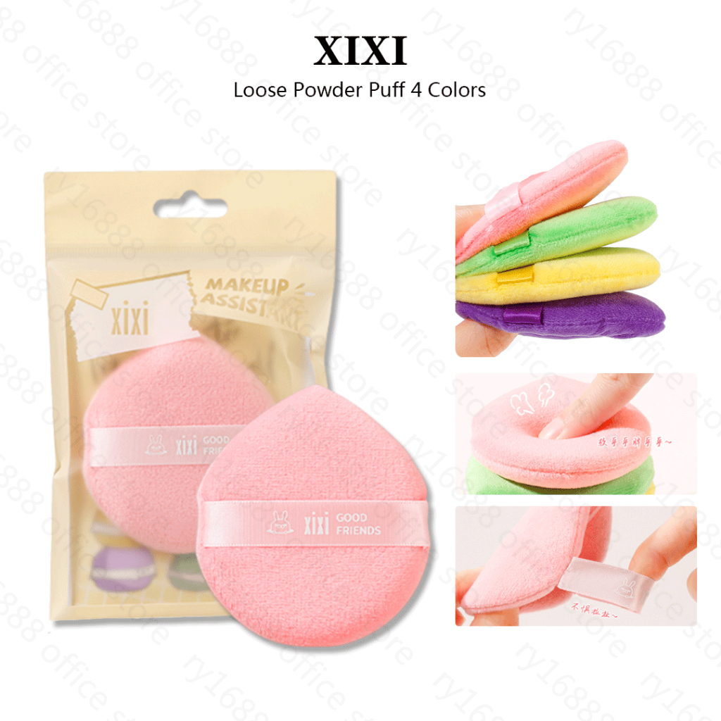 Loose Powder Puff 4 สี XIXI Soft Skin-Resistant หนา Q-bomb Sponge Facial Setting เครื่องมือแต่งหน้า 1 ชิ้น GJ-93