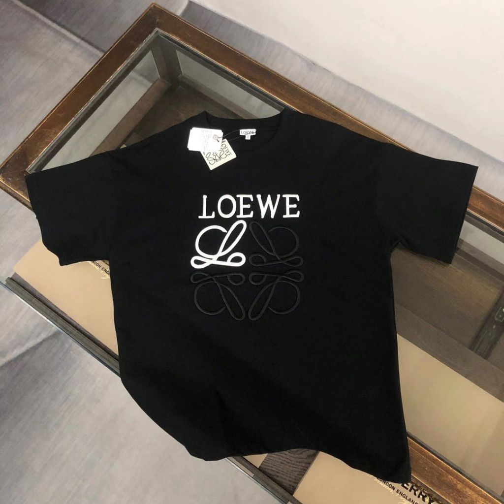 แบรนด์อินเทรนด์ใหม่ ฮ่าๆ1 เสื้อเบลาส์ตัวอักษรสําหรับผู้ชายและผู้หญิงฤดูร้อนคอกลมลําลองป้ายแขนสั้น + ป้าย