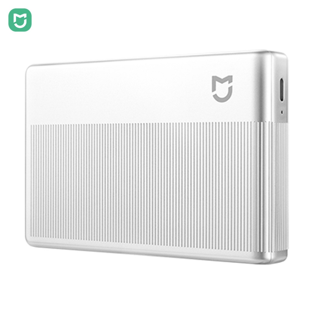 Mijia เครื่องพิมพ์ภาพพกพา 1S ภาพสีสันสดใสรองรับวิดีโอ AR, การแชร์การเชื่อมต่อหลายคน, เครื่องหมายน้ําชายแดนแบบกําหนดเองทํางานร่วมกับแอพ Mijia