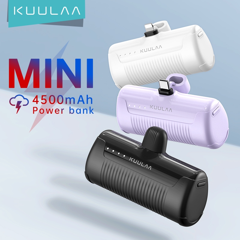 KUULAA Mini PD12W Powerbank 4500mah แบตเตอรี่ภายนอกแบบพกพา Fast charging สําหรับ iPhone 17Pro Androi
