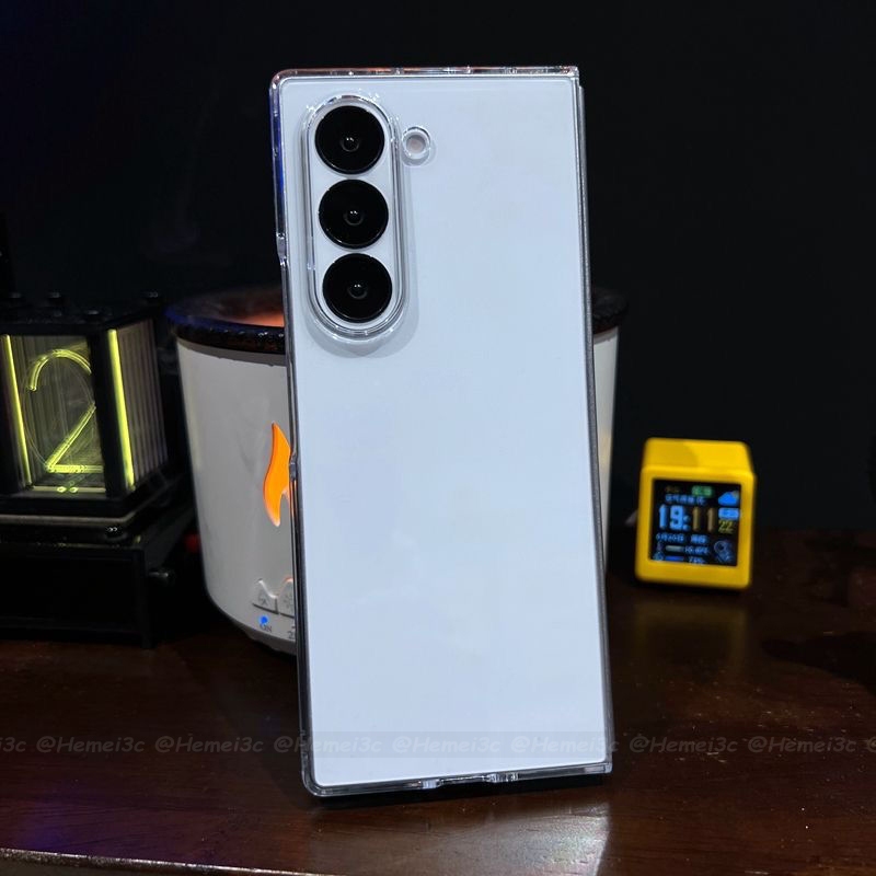 สําหรับ Samsung Galaxy Z Fold 6 Casing No Yellowing Transparent Ultra-thin Hard PC Phone Case Cover