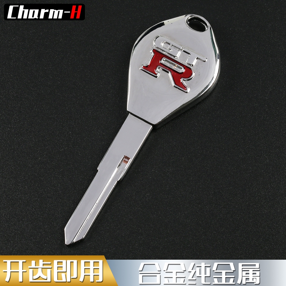 1 ชิ้นกุญแจโลหะผสมโลหะตัวอ่อนสําหรับ Honda GT R รถจักรยานยนต์ Storm Eye CB190R กุญแจรถจักรยานยนต์ตัวอ่อน Blank (รูปออลอินวัน)