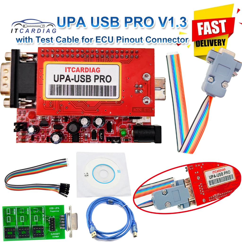 ใหม่ล่าสุด Upa Usb PRO V1.3 SN:050D5A5B ECU ชิป Tunning พร้อม 350MB Full Script Upa Usb Programmer Full Eeprom อะแดปเตอร์สนับสนุน Win10