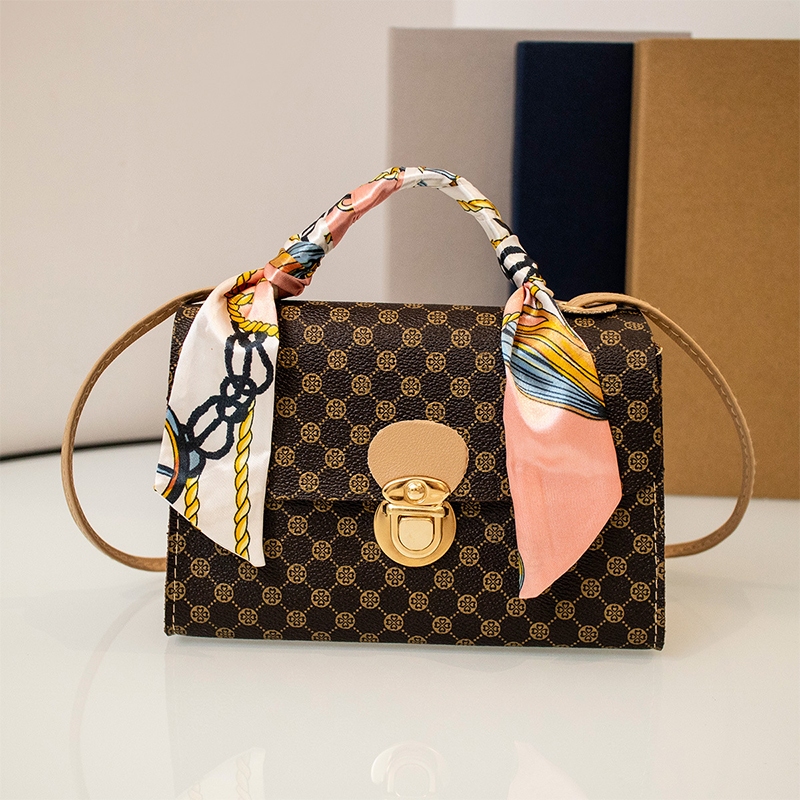 [TAMU] Retro Casual Women S กระเป๋าสะพายแฟชั่นสีทึบกระเป๋าสะพายข้างกระเป๋าถือ YSA