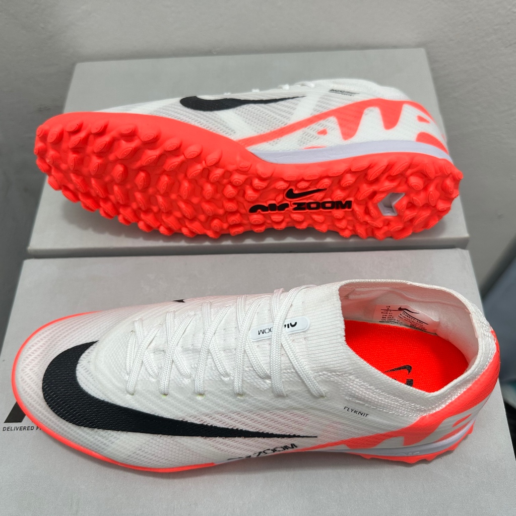 Air Zoom Mercurial Vapor 15 Elite TF 39-45 รองเท้าฟุตบอลถักกลางแจ้งสําหรับผู้ชายรองเท้าฟุตบอลกันลื่นและทนต่อการสึกหรอ