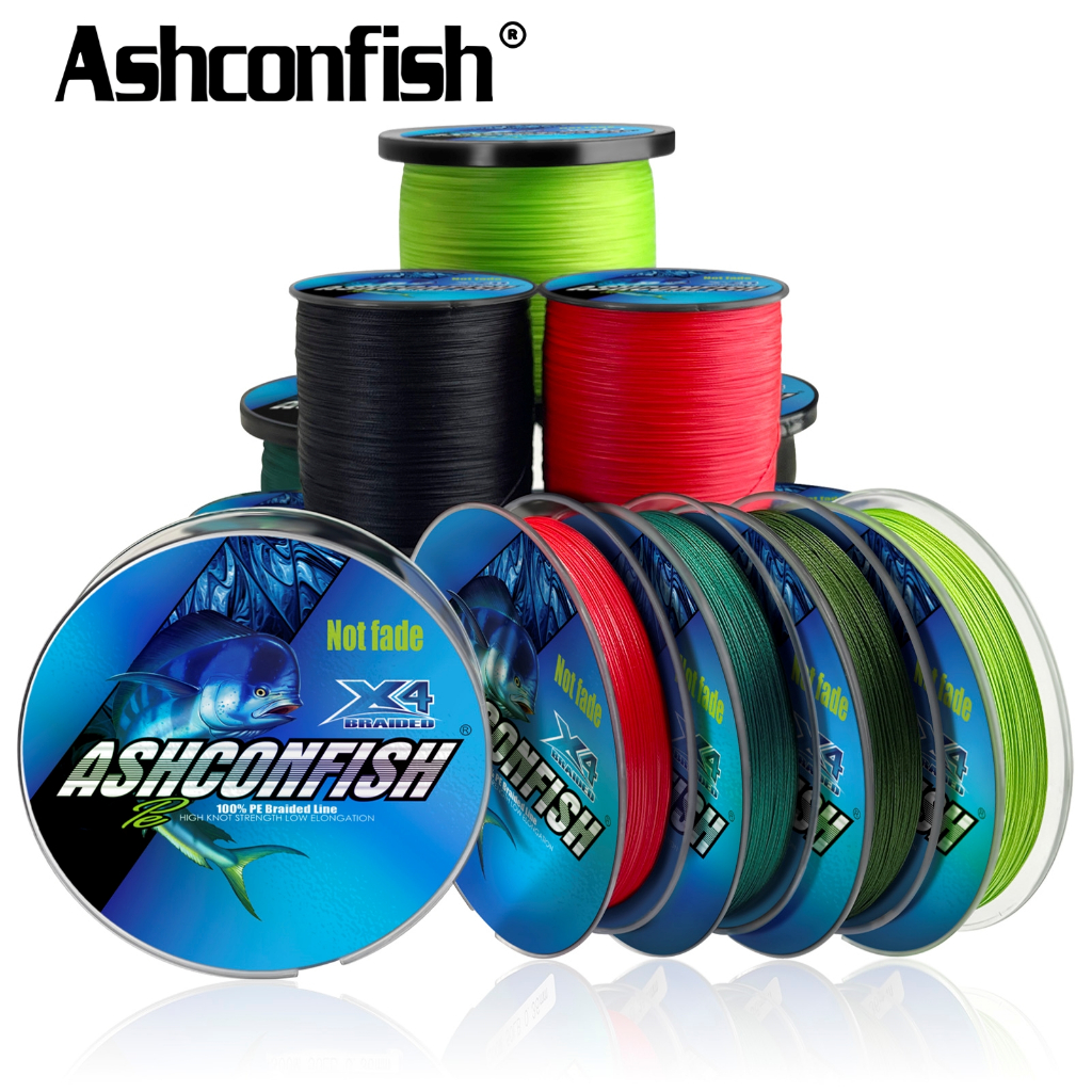 Ashconfish ถัก4 2000 เมตร ไม่มีย้อมไม่ซีดจางสายตกปลาถัก Super Strong สาย PE น้ําจืดน้ําเค็ม