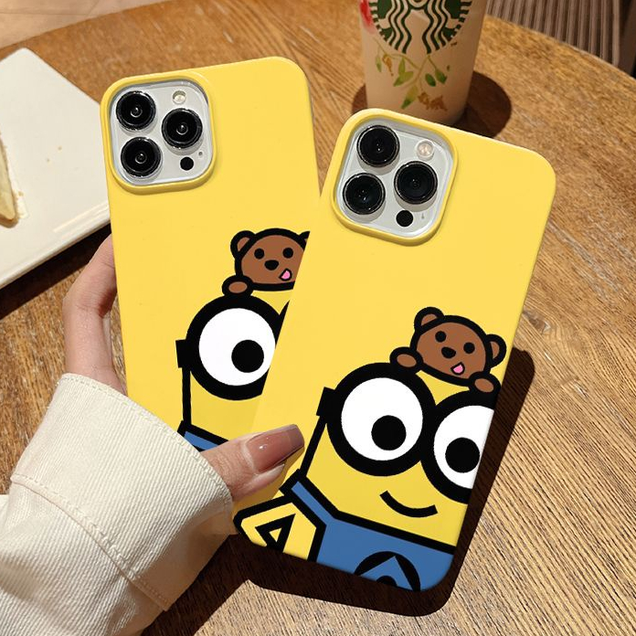 ทหารตัวน้อย Minions Apple เคสโทรศัพท์กันกระแทกเหมาะสําหรับ iphone 16 15 14 13 12 11 pro max สวมใส่รวมทุกอย่าง X XR XS 7 8