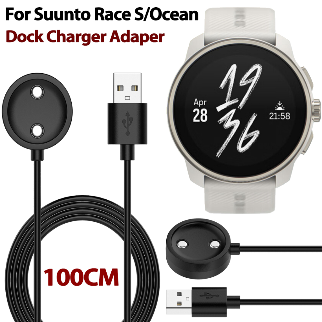 สําหรับ Suunto RaceS/Race/Ocean/9Peak Pro/Vertical Smart Watch Dock อะแดปเตอร์ชาร์จสายชาร์จ USB สายไ