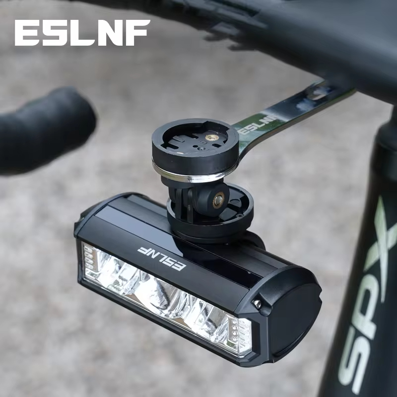 Eslnf ไฟจักรยานอลูมิเนียมกันน้ํา Wide Floodlight Type-C ชาร์จ MTB จักรยานเสือหมอบด้านหน้าโคมไฟขี่จักรยาน