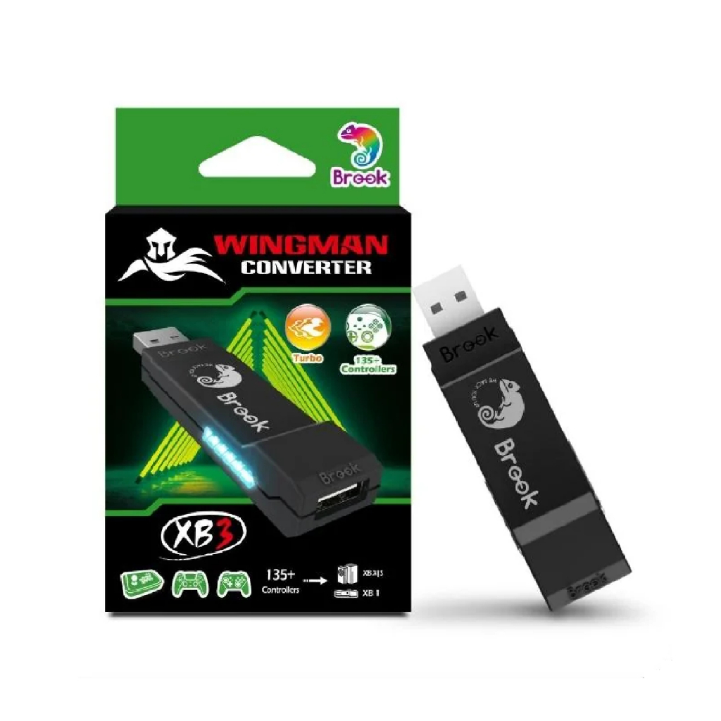 Brook Wingman XB3 Converter สำหรับ Xbox Series X|S/Xbox One/PC (X-Input), รองรับการปรับปุ่มและโหมด Turbo