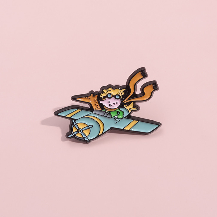 Little Prince Fox เข็มกลัด Pins การ์ตูนอะนิเมะตัวอักษรเข็มกลัดป้ายโลหะกระเป๋าเป้สะพายหลังเสื้อผ้าอุปกรณ์เสริมของขวัญสําหรับเพื่อน