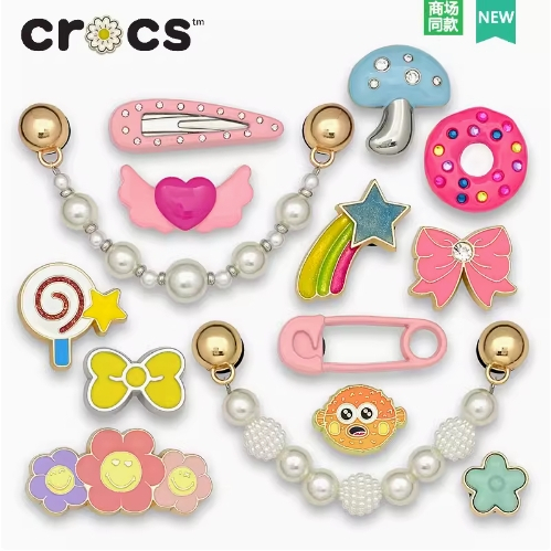 ใหม่ crocs jibbitz ก ร. ทัวร์แรคเตอร์ป/เสน่ห์/ jibbitz crocs Set/crocs jibbbitz/jibbitz crybaby/Candy series