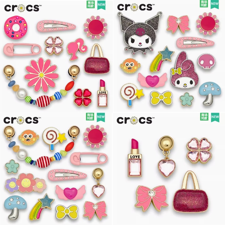 ใหม่ jibbitz สําหรับ crocs/Jibbitz/jibbits/Charm Metal /ibbitz crocs girl/jibitz crocs ชุด